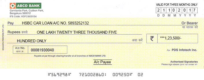 Say bye-bye to hand-written cheques